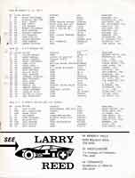 Scan:  Orange County International Raceway  Regional Races September, 1969   Entriy list  Page 2