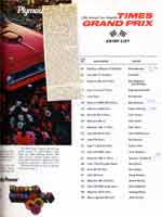 Scan: Times GP 1969  entry list version two page two