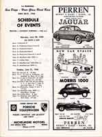 Scan: Hourglass Field races, October 1957  Schedule