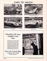 Scan: "Cars to watch" Riverside International Raceway  1960