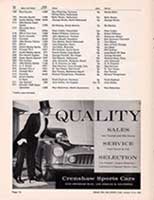 Scan: amateur entry  list 4 Riverside International Raceway  1960