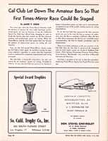 Scan: Pro Money Barrier article Riverside International Raceway  1960