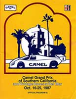 Scan: IMSA Grand Prix of Southern California   October, 1987  Program Cover